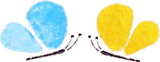 2 schmetterlinge